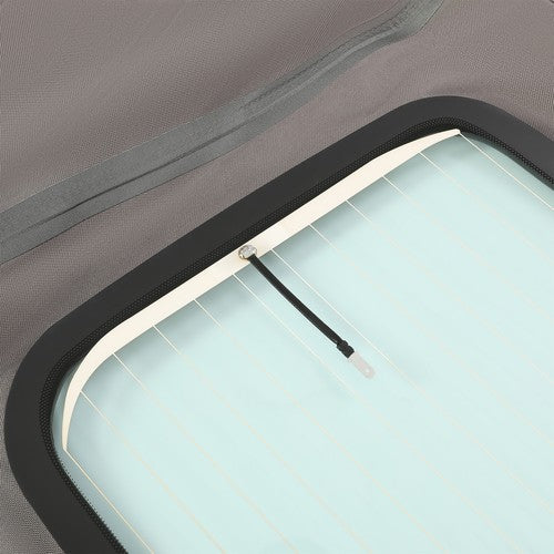 DURAFORCE Black Convertible Soft Top Clear Heated Glass Window For BMW 3 Series E46 00-06