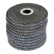 DURAFORCE 100 Pieces Premium Zirconia Flap Disc Sanding Grinding 4-1/2" X7/8" 40 Grit