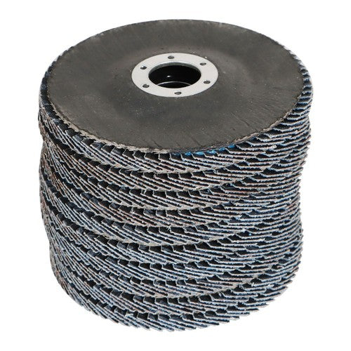 DURAFORCE 100 Pieces Premium Zirconia Flap Disc Sanding Grinding 4-1/2" X7/8" 40 Grit