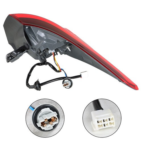 DURAFORCE Driver/LH Side For 2017-2019 Toyota Highlande Outer Brake Lamp Tail Light Rear