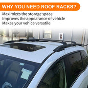 DURAFORCE Roof Rack Side Rail Luggage Cargo Carrier For For 2018-2025 Honda Odyssey