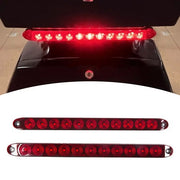 DURAFORCE 2PCS 16" Red Trailer Truck Light Bar 11 LED Stop Turn Tail Rear Brake Lamp Strip