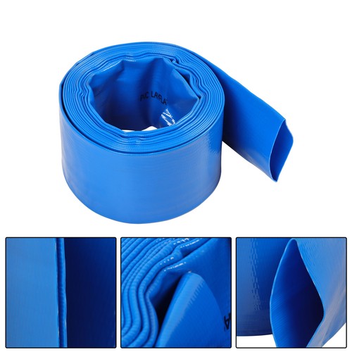 DURAFORCE 3'' x25 FT Pool Backwash Hose with 2 Hose Clamps Extra Heavy Duty Discharge Hose