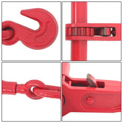 DURAFORCE Chain and Bundle Kit Steel Red 3/8in-1/2in×10ft G80 Width 24-31in Steel 9215lbs
