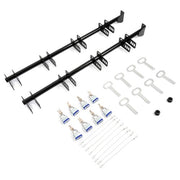 DURAFORCE For Enclosed/Open Trailer Pair 4 Place Lockable Weeder Trimmer Rack Holders