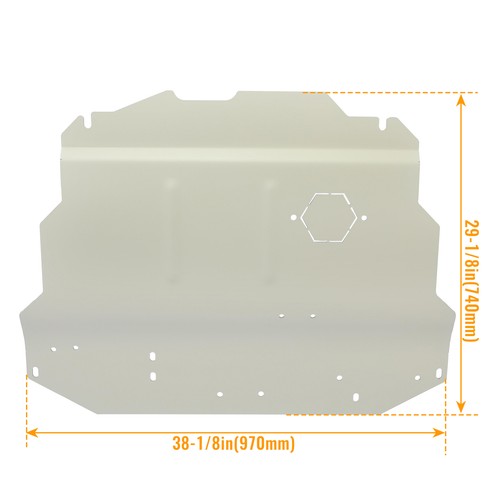 Skid Plate Belly Pan Aluminum for 99-10 VW Volkswagen Golf Jetta MK4 New Beetle