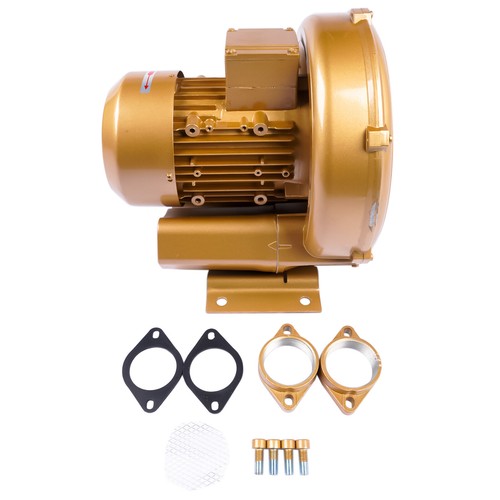 DURAFORCE New Regenerative Blower 220V-480V 3 Phase 1.5 Kw 60Hz -210 mBar Vacuum 1-1/2"