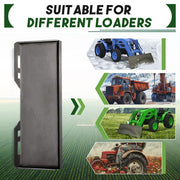 DURAFORCE 1/2" Quick Tach Attachment Mount Plate Hitch For Skid Steer Loader Bobcat Kubota