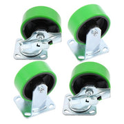DURAFORCE 4 sets of 5' heavy-duty casters 2 side brakes and 2 straight wheels 4000lbs