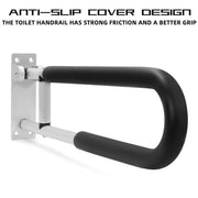 DURAFORCE Folding Handicap Grab Bars Rails Toilet Handrails Bathroom Support Safety Rail