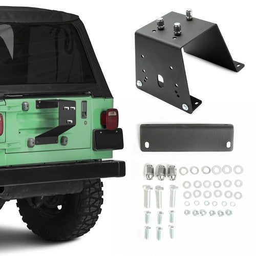 DURAFORCE For Jeep Wrangler YJ TJ LJ Spare Tire Carrier Mount Holder Rack 1987-2006