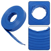 DURAFORCE 1-1/2" x 100FT PVC Irrigation Hose With Two Hose Collets，Super Wear-resistant