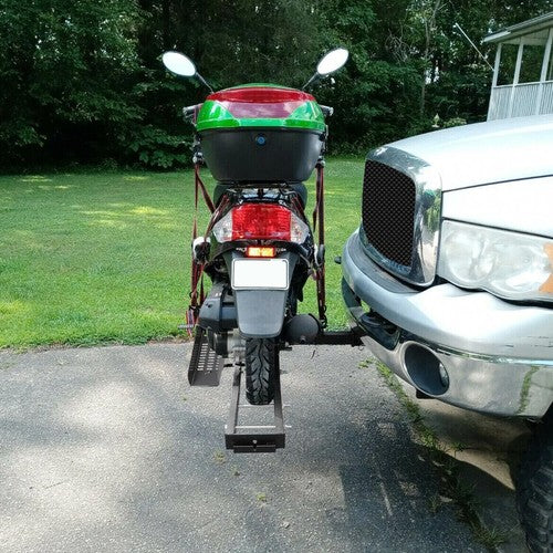 DURAFORCE 500LBS Hitch-Mount Motorcycle Carrier Hitch Mount Dirt Bike Hauler Rack For SUV