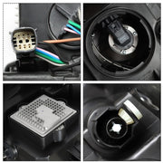 DURAFORCE Headlight For GMC Acadia 2013-2015 16 Driver&Passenger Halogen w/LED Tube Black