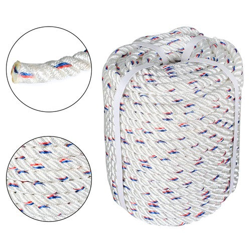 DURAFORCE Double Braid Polyester Arborist Bull Rope Tree Rigging Line 5/8"x 150'