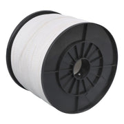 DURAFORCE 1/8 Inch Hollow Braid Polypro Rope 1000FT 350 Pounds Tensile Strength White