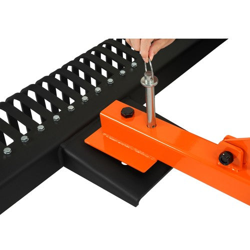 DURAFORCE 60" 5FT Landscape Rake For 3 Point Rock Rake Category 1 Tractor Soil Gravel Lawn