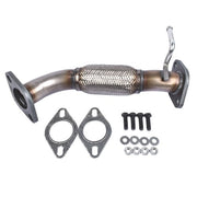 DURAFORCE Exhaust Front Flex Pipe for 2011-15 Optima Sonata HYBRID W/o Oxygen Sensor Ports