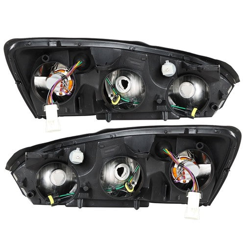 DURAFORCE Pair Set For Chevy Malibu 2004-2008 Headlight Replacement Halogen Clear Lens L+R