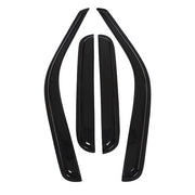 DURAFORCE Window Visors Rain Guards For Ford F250 F350 F450 F550 99-16 Super Duty Crew Cab