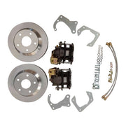 DURAFORCE Rear Brake Disc Set for GM 7.5 Inch 10 Bolt Bolt-On Rear Brake Kit w/ E-Brake