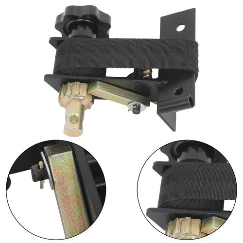 DURAFORCE 2 Pack 1.5" Wide x 7.5' Long Ladder Rack Ratchet Straps 1.4" Black Square Tube