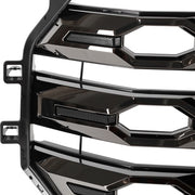 DURAFORCE Front Bumper Grill Electroplated Black for Toyota Tundra Platinum 2022-2024