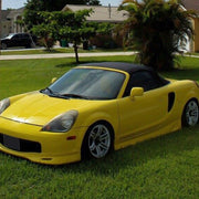 DURAFORCE Fit Toyota Mr2 Spyder 00-07 Convertible Sailcloth Soft Top & Heated Glass Black