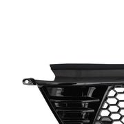 DURAFORCE Front Bumper Lower Grille Honeycomb Glossy Black for 2022-2024 for Honda Civic