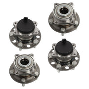 DURAFORCE 4pc Front Rear Wheel Bearing & Hub Assembly For Hyundai Sonata Tucson Kia Optima