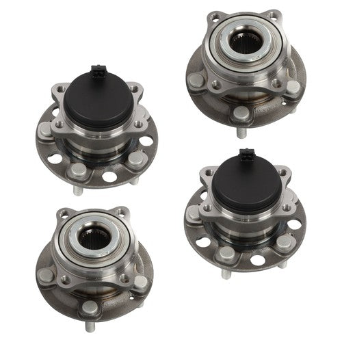 DURAFORCE 4pc Front Rear Wheel Bearing & Hub Assembly For Hyundai Sonata Tucson Kia Optima