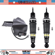 DURAFORCE 2 Air Suspension Shock Absorber + 1 Compressor For Infiniti QX56 2011-2013 Rear