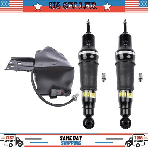 DURAFORCE 2 Air Suspension Shock Absorber + 1 Compressor For Infiniti QX56 2011-2013 Rear