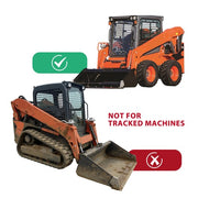 DURAFORCE Front Door Glass for Kubota SSV65 SSV75 Tire Skid Steer Windshield # V1311-34522