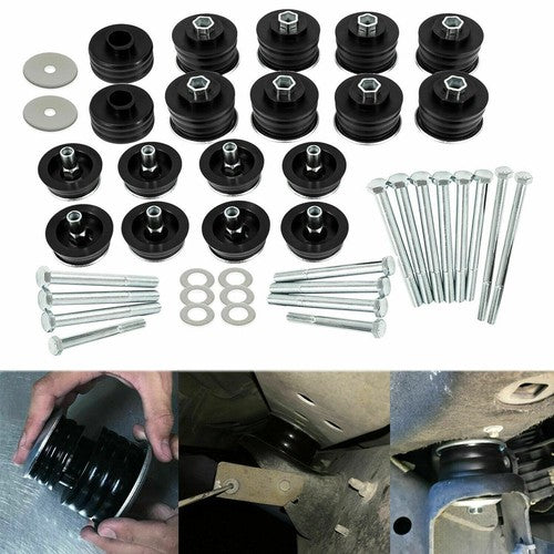 DURAFORCE KF04060BK Body Mount Bushing Kit For Ford F250 F350 Super Duty 2WD 4WD Pickup