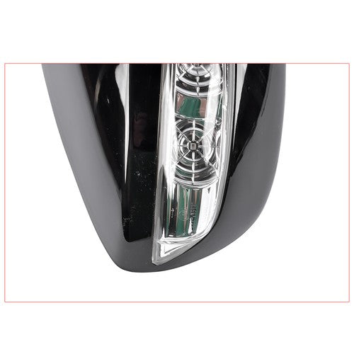 DURAFORCE Black Right Power View Mirror Manual Folding Heated for Hyundai Sonata 2011-2014