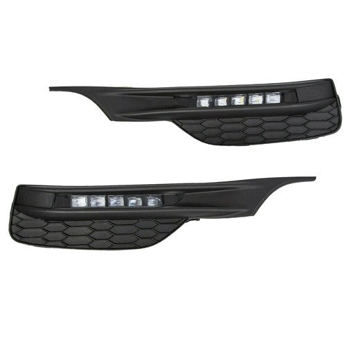 DURAFORCE For 2016-2017 Honda Accord Seden 4DR Front Bumper LED DRL Fog Lights Lamps