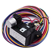 DURAFORCE 14 Fuse 12V For Street Hot Rat Muscle Car Universal 12 Circuit Wire Harness
