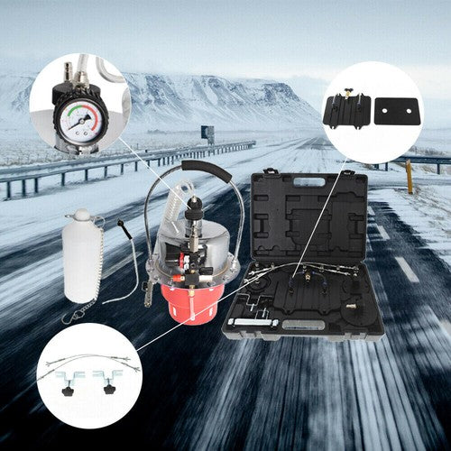 DURAFORCE Portable Pneumatic Air Pressure Brake Kit and Clutch Bleeder Valve System Kit