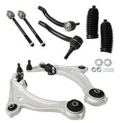 DURAFORCE Fit For 09 - 14 Nissan Maxima Front Lower Control Arm Inner Outer Tierod w/Boot