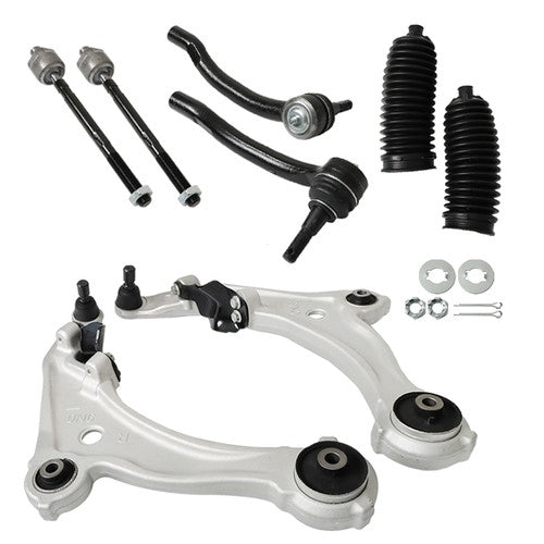 DURAFORCE Fit For 09 - 14 Nissan Maxima Front Lower Control Arm Inner Outer Tierod w/Boot