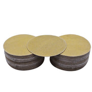DURAFORCE 100 Pack 5" Hook Loop Pads Sanding Disc NO-Hole Flocking Sandpaper Grit 60-320