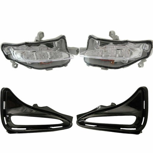 DURAFORCE LED Fog Light DRL Turn Signal Lamp w/Wiring For 2017-2019 Toyota Corolla LE XLE