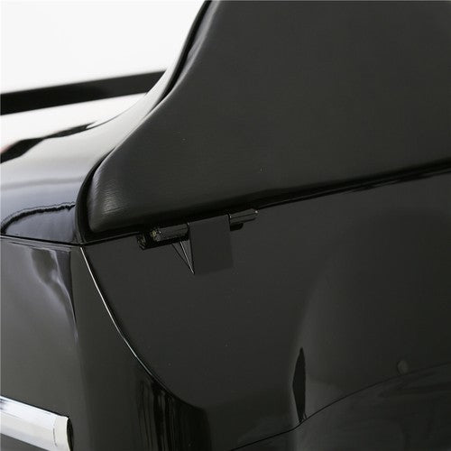 DURAFORCE Black Motorcycle Scooter Trunk Storage Box Case Luggage Trunk w/ Tail lights