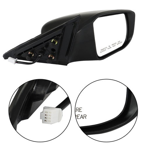 DURAFORCE Passenger Power Door Right Rearview Mirror Plastic For Nissan Altima 2013-2018