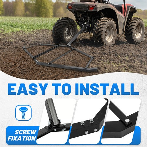 Driveway Drag Tow Behind Drag Harrow 72 Inch Width Steel Gravel Grader For ATV UTV