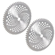 DURAFORCE 2 Pack -10" x 60T Carbide Tip Brush Blades For Cutter Trimmer Weed Eater Replace