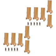 DURAFORCE 10 Pack Bucket Teeth with Flex Pins Yellow V17SYL V17PN Fits for Backhoe Loader