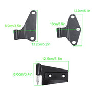 DURAFORCE Suitable For Jeep Wrangler 2007-2018 Black Body Door Hinge Replacement Set 16pcs