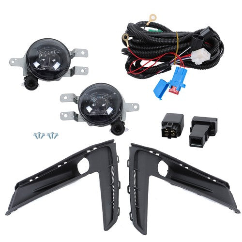DURAFORCE For Honda CR-V 2023-2024 Left+Right Side w/Switch Wiring LED Fog Lights Assembly